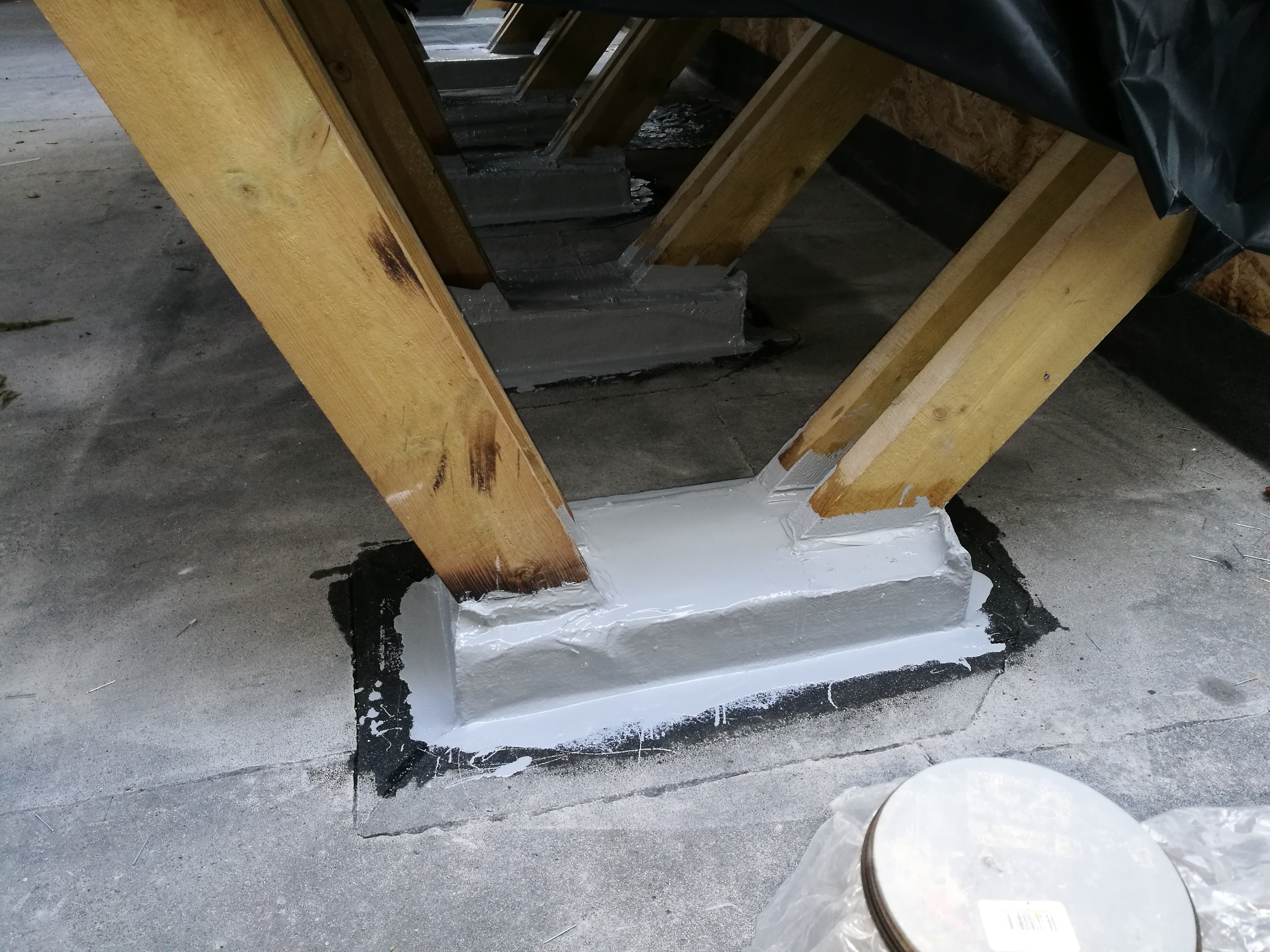 ROOF-COAT FIBER Silikon-Dachabdichtung, verstärkt mit Glasfaser