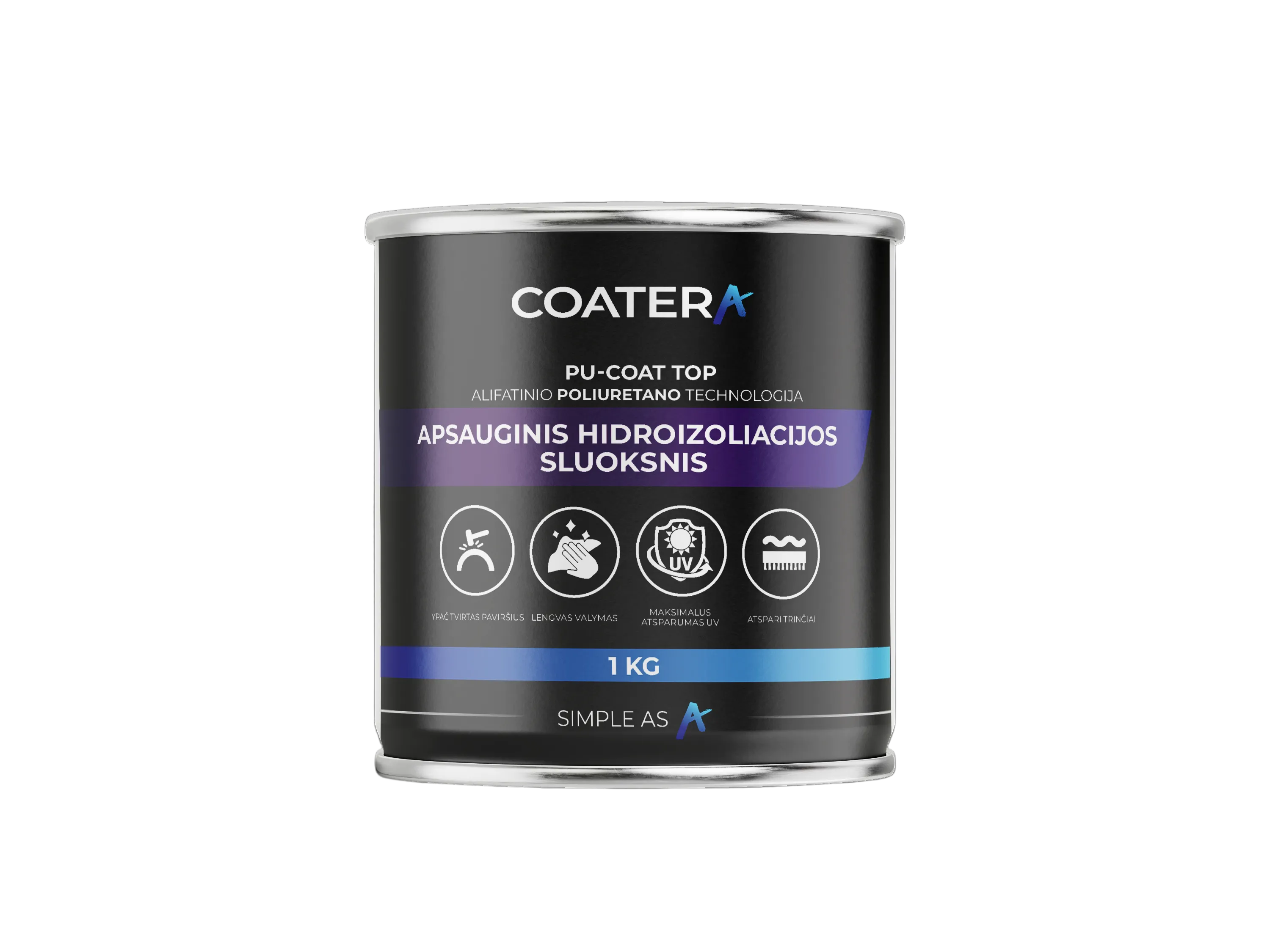 PU-COAT-Deckschicht aus aliphatischer Schutzschicht