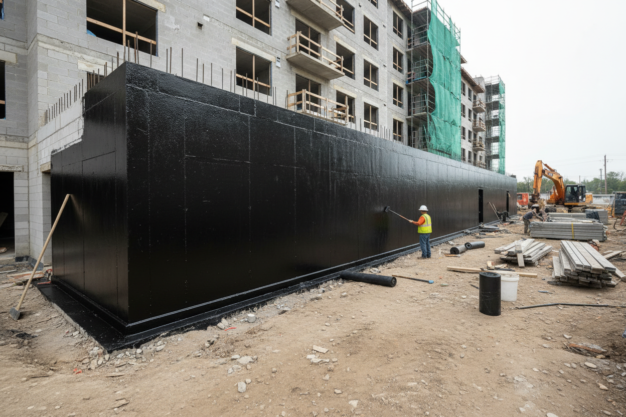 PB-COAT 2K Abdichtung von Fundamenten, Steildächern und Fußböden